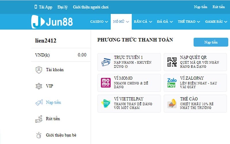 Lỗi Jun88 Không Nạp Tiền: Bí Kíp Xử Lý Nhanh Chóng